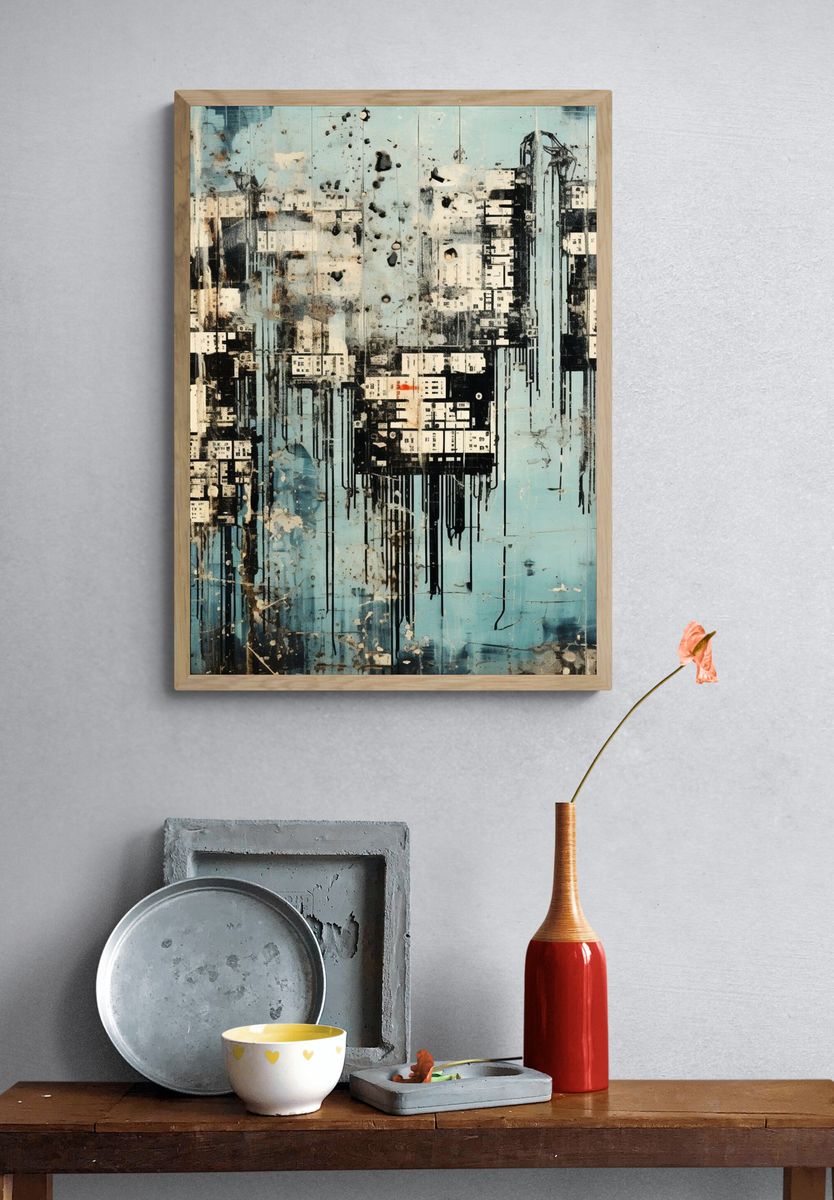Urban Drift Abstract Poster. — room view 3