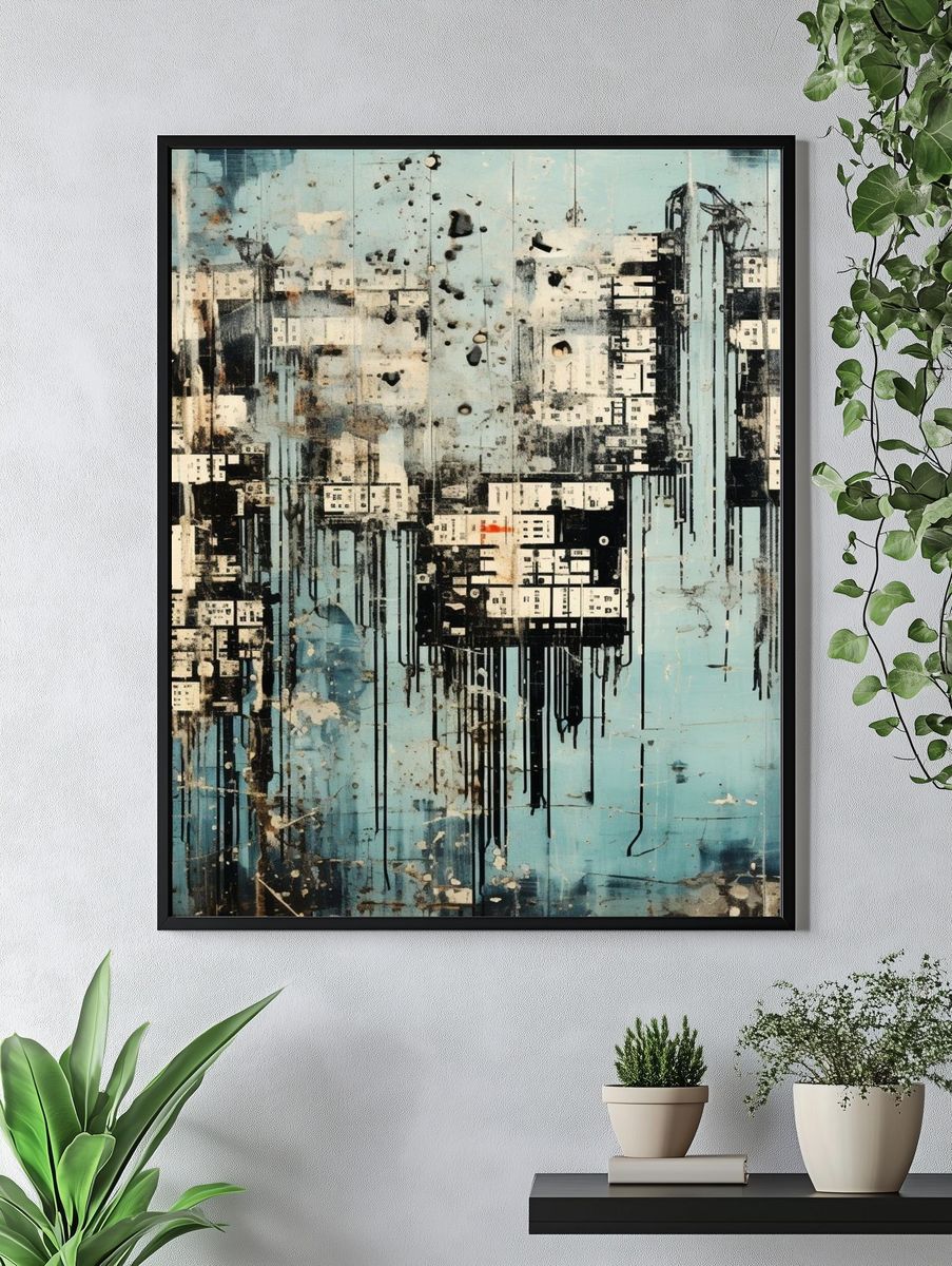 Urban Drift Abstract Poster. — room view 4