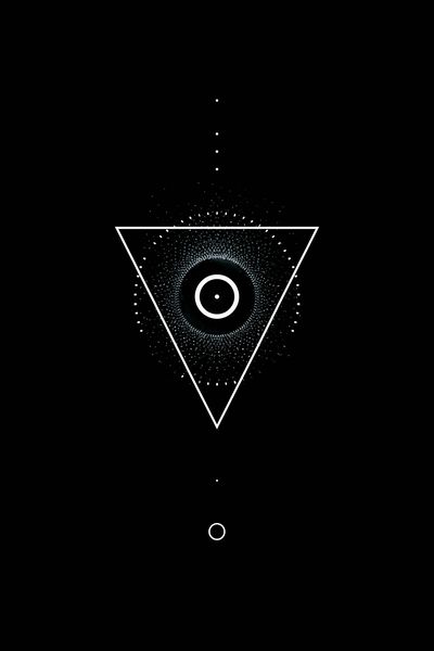 Geometric Cosmic Eye Abstract Poster. poster print