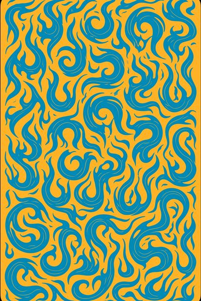 Swirling Teal Pattern Abstract Poster. poster
