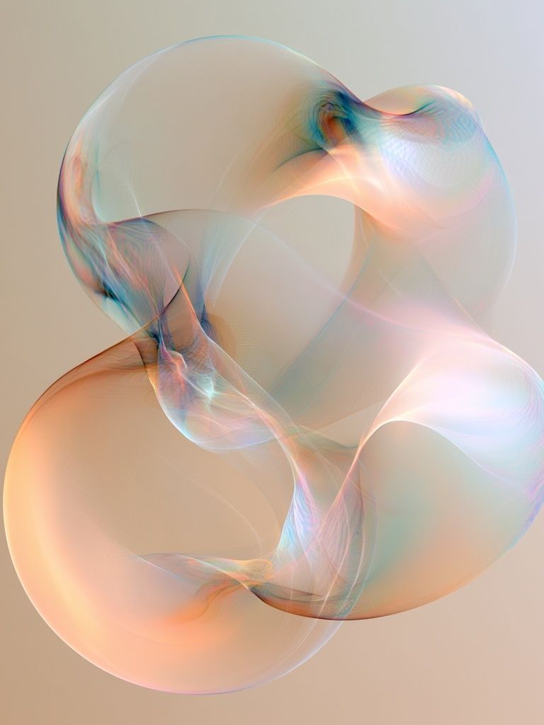 Pastel Orbital Abstract Poster. poster — abstract art