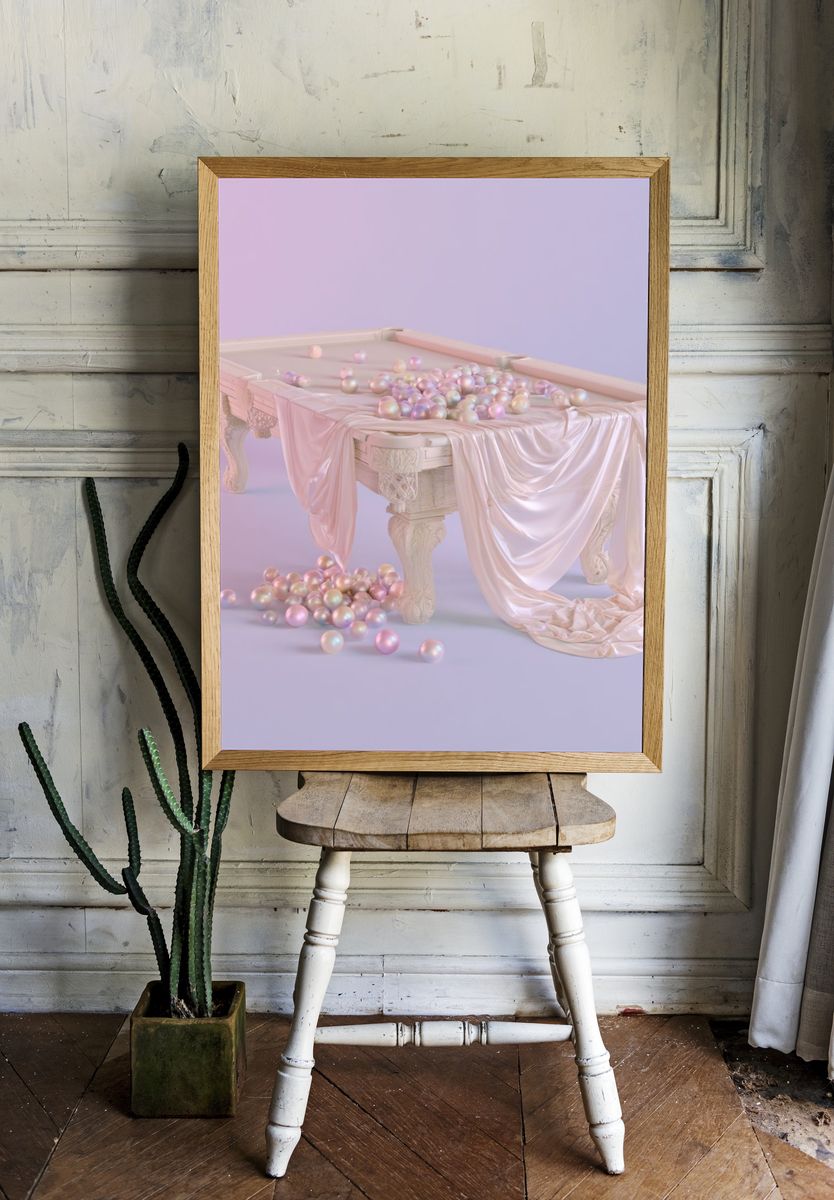 Pearl Pool Table Abstract Poster. — room view 1