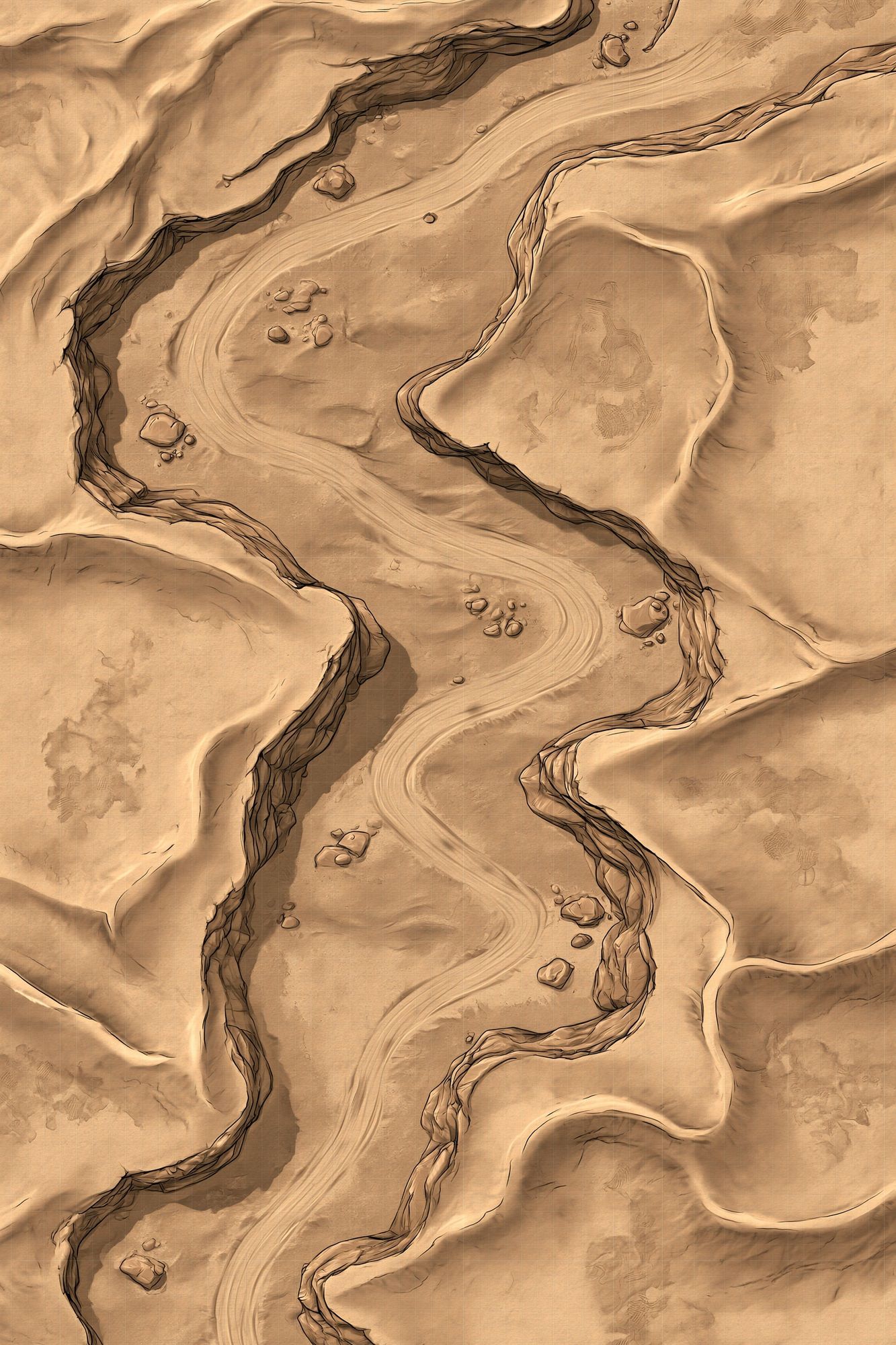 Desert Canyon Abstract Poster. poster — abstract art