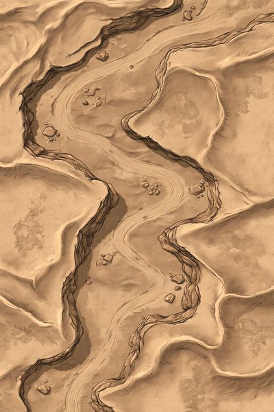Desert Canyon Abstract Poster. poster