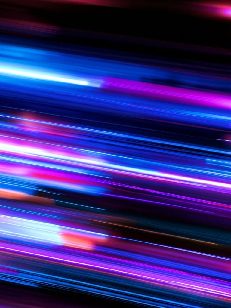 Neon Light Streaks Abstract Poster. poster — abstract art