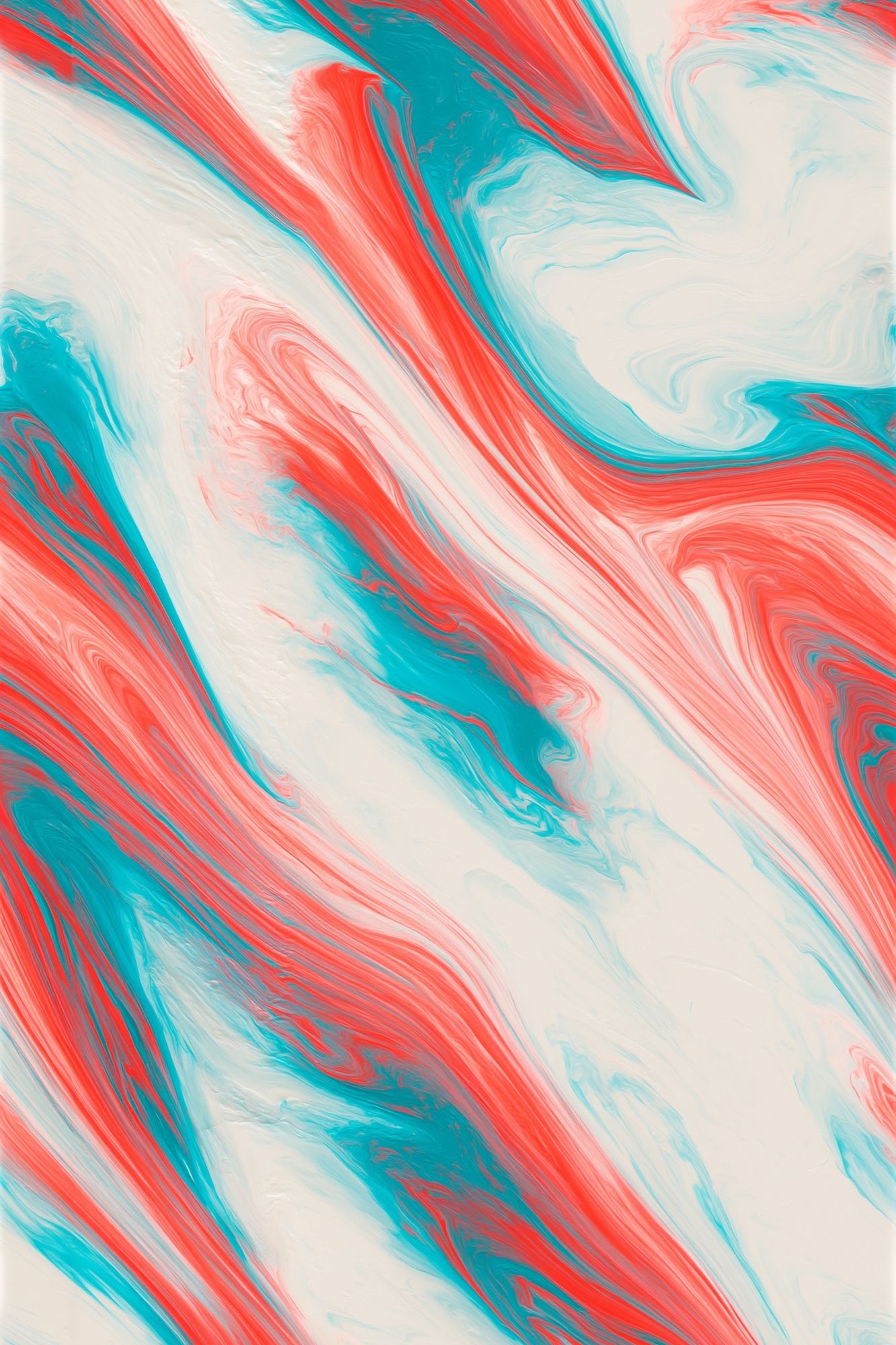 Coral Tide Abstract Poster. poster detail