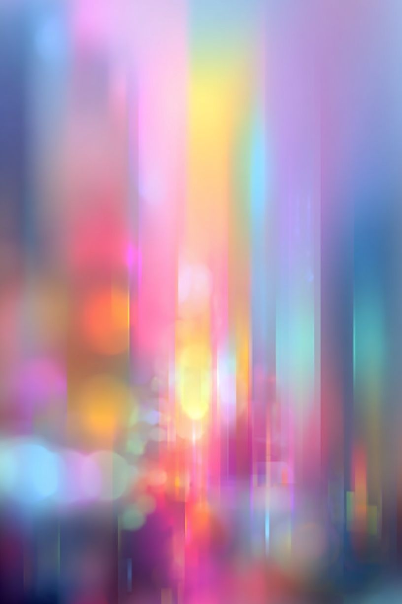 Pastel Light Streaks Abstract Poster. poster detail