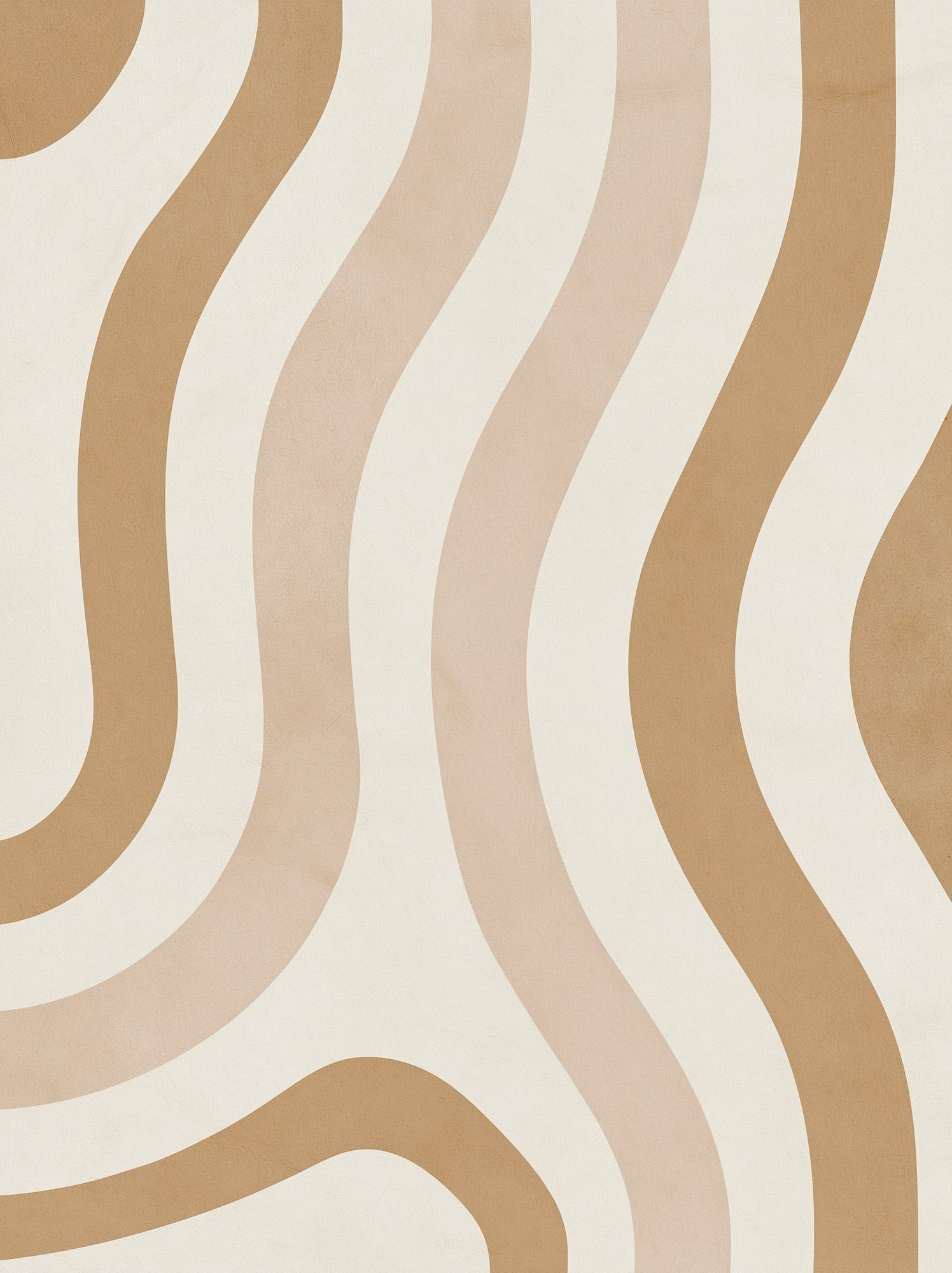 Wavy Neutral Lines Abstract Poster. poster — abstract art