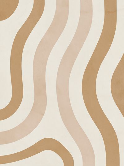 Wavy Neutral Lines Abstract Poster. poster