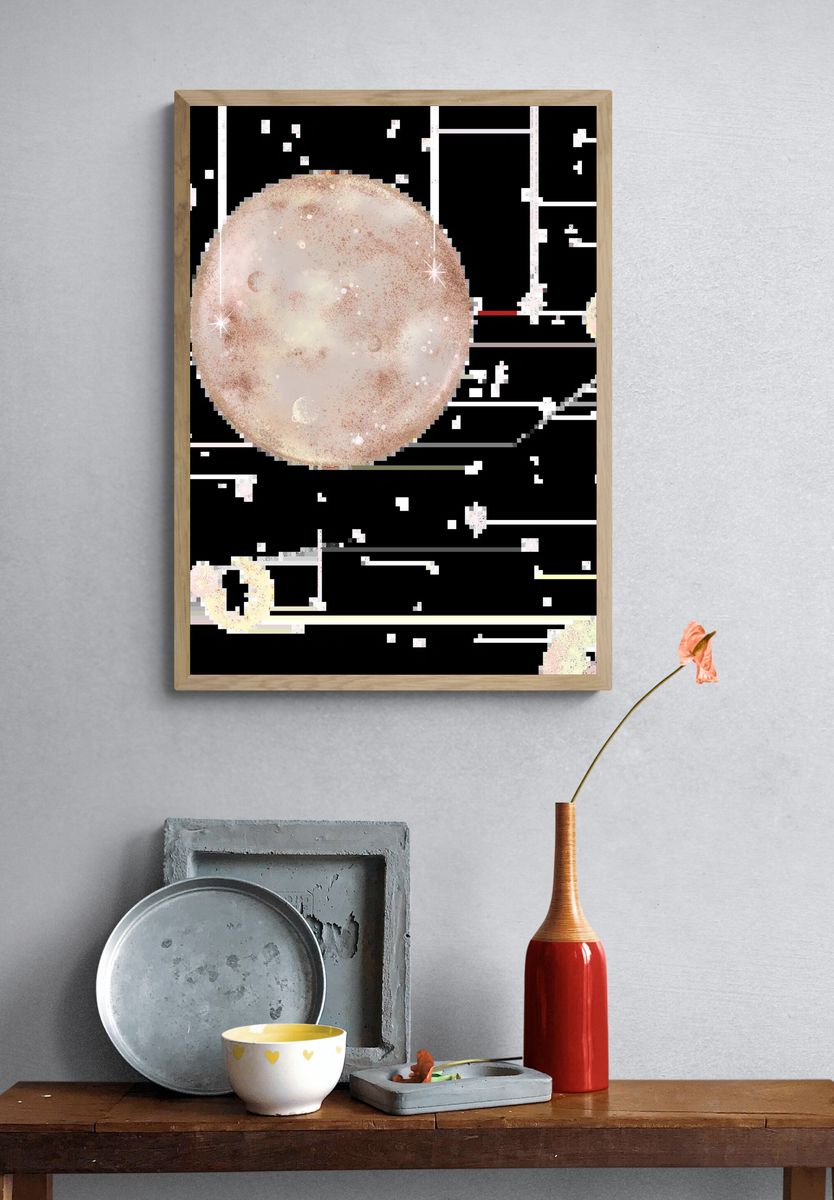 Fractal Orbital Abstract Poster. — room view 3