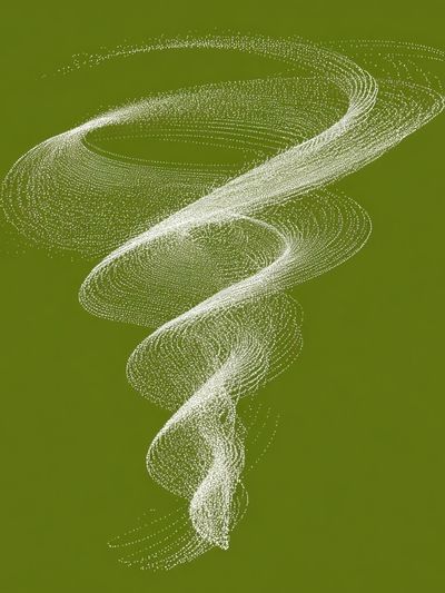 Whimsical Swirl — Abstract Print. poster print