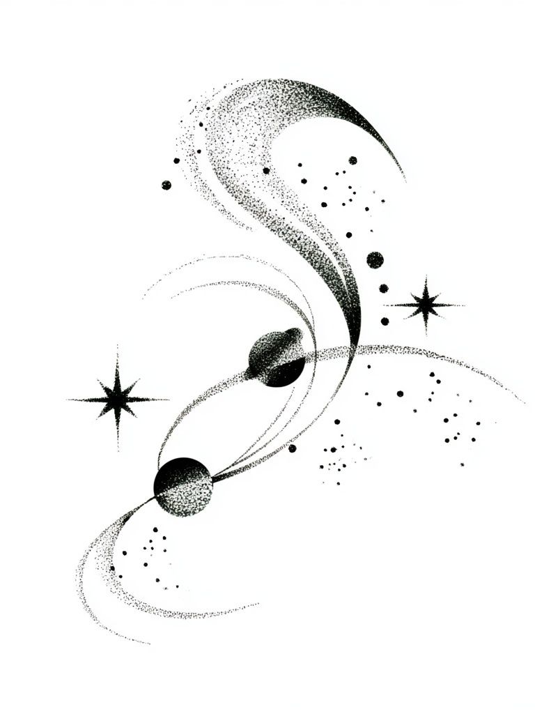 Celestial Orbit Abstract Poster. poster — abstract art