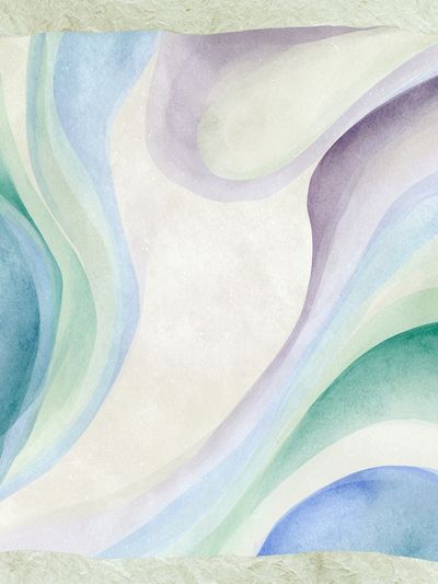 Pastel Wave Abstract Print.
