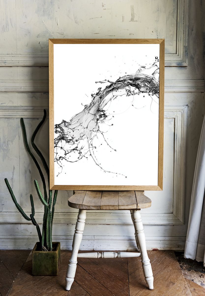 Liquid Splash Abstract Poster. — room view 1