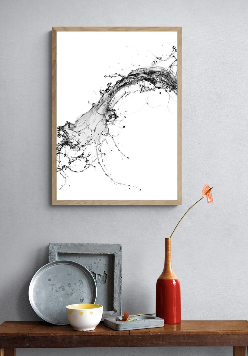 Liquid Splash Abstract Poster. — room view 3