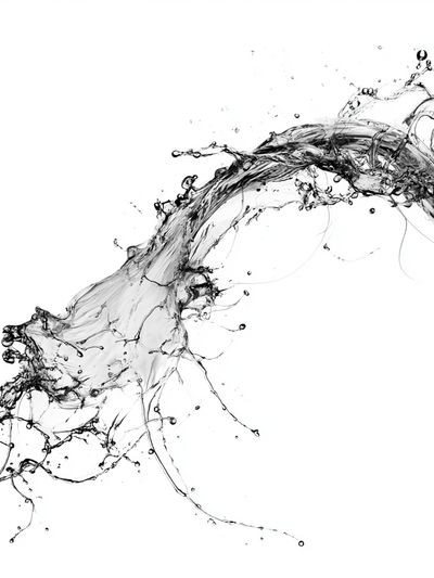Liquid Splash Abstract Poster. poster
