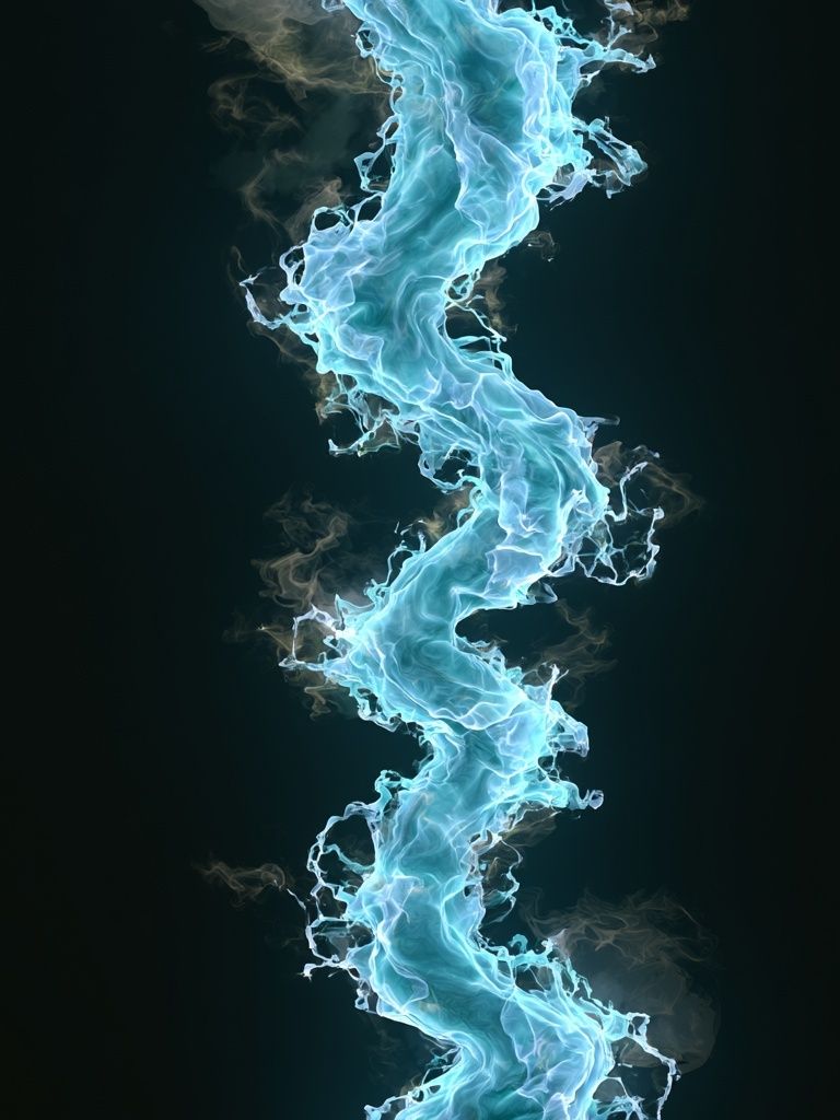 Electric Blue Smoke Abstract Poster. poster — abstract art
