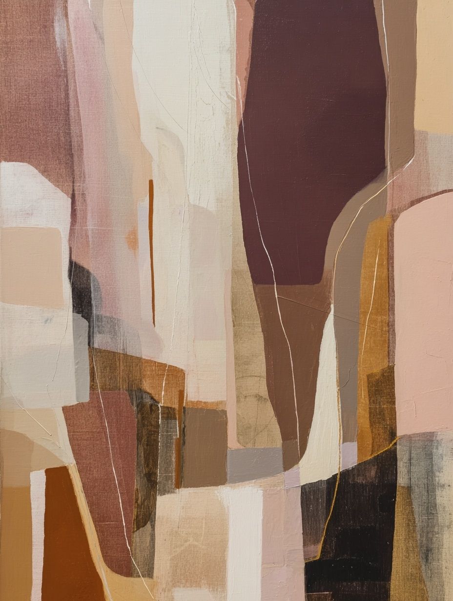Earthy Abstract Shapes Poster. poster — abstract art