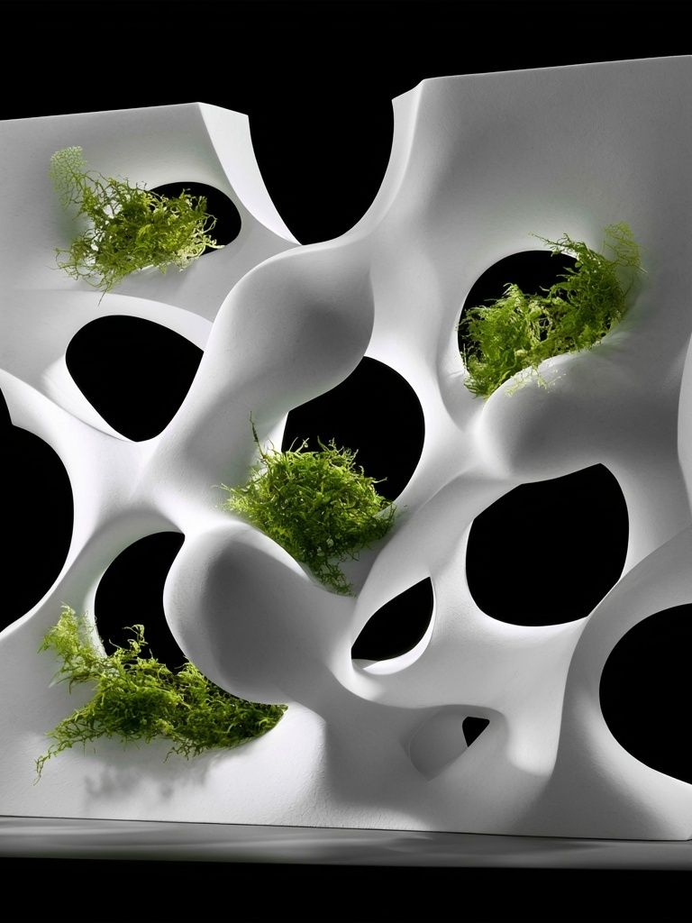 Organic White Sculpture Abstract Print. poster detail