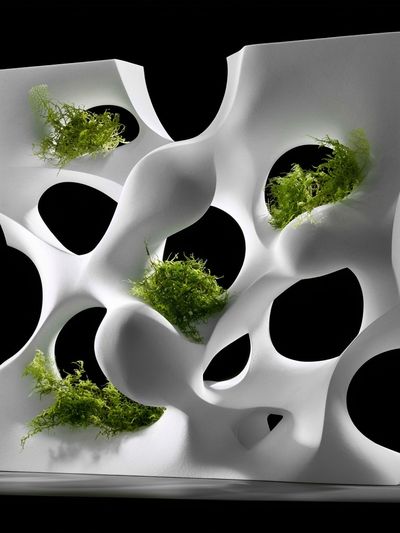 Organic White Sculpture Abstract Print. poster