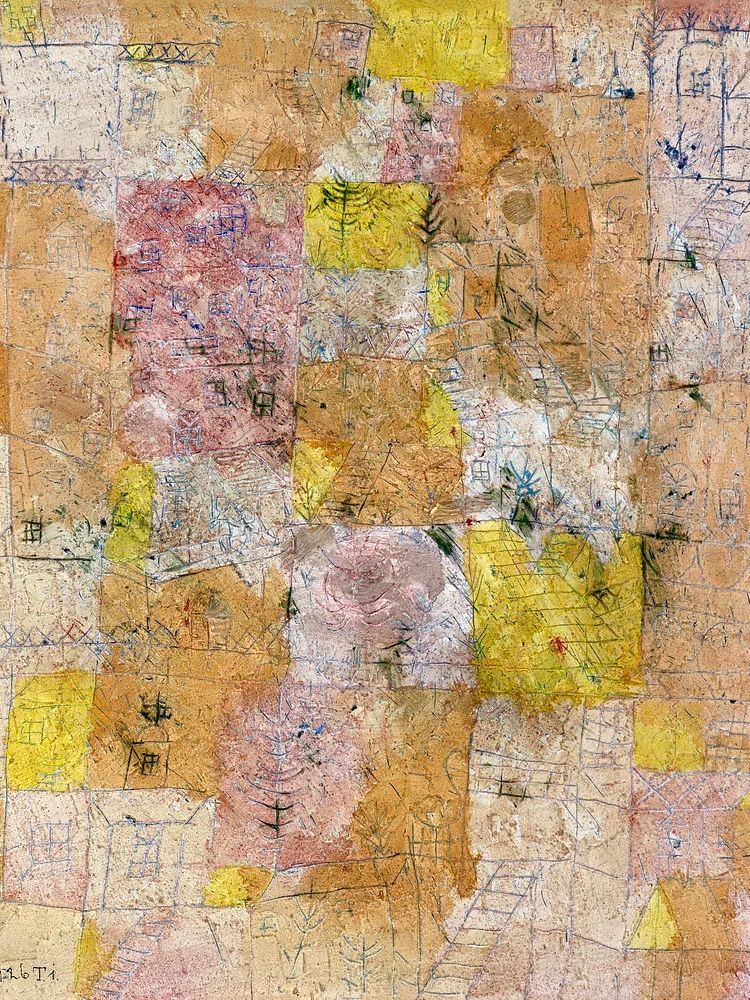 Suburban idyll (garden city idyll). poster detail
