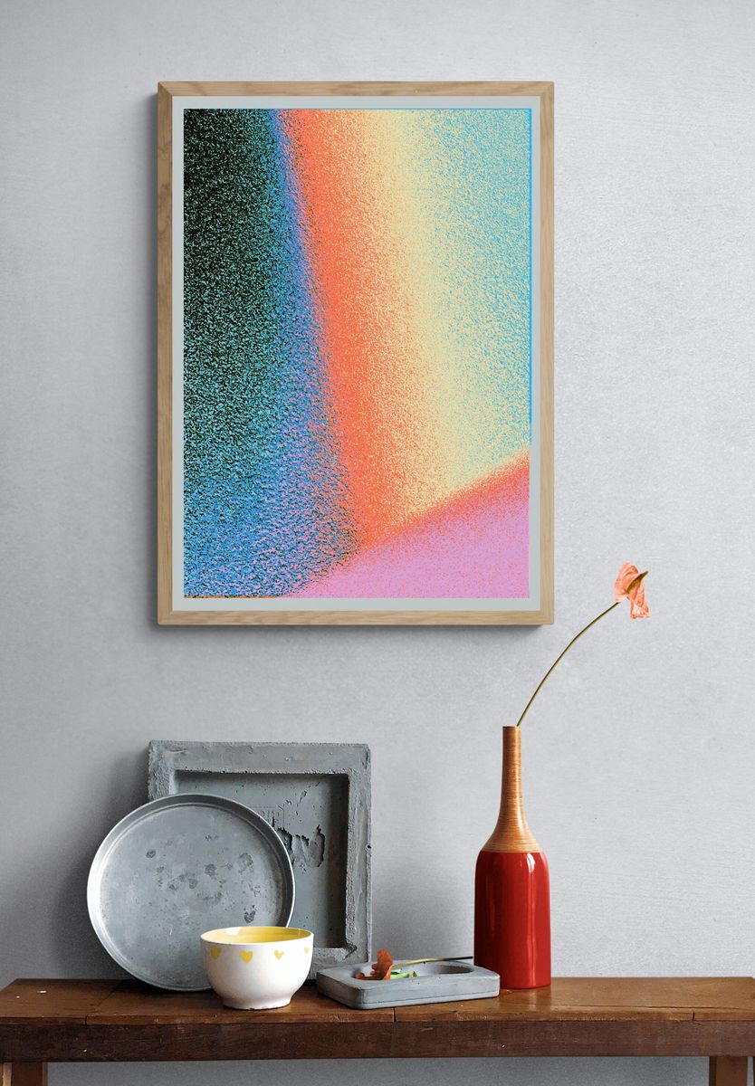 Prismatic Gradient Abstract Poster. — room view 3