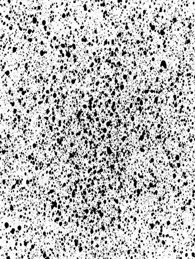 Black Ink Splatter Abstract Poster. poster print