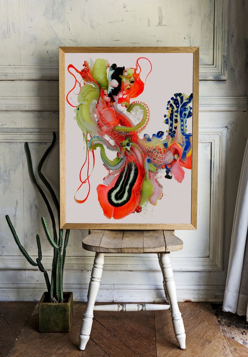 Chromatic Organic Abstract Poster. — room view 1