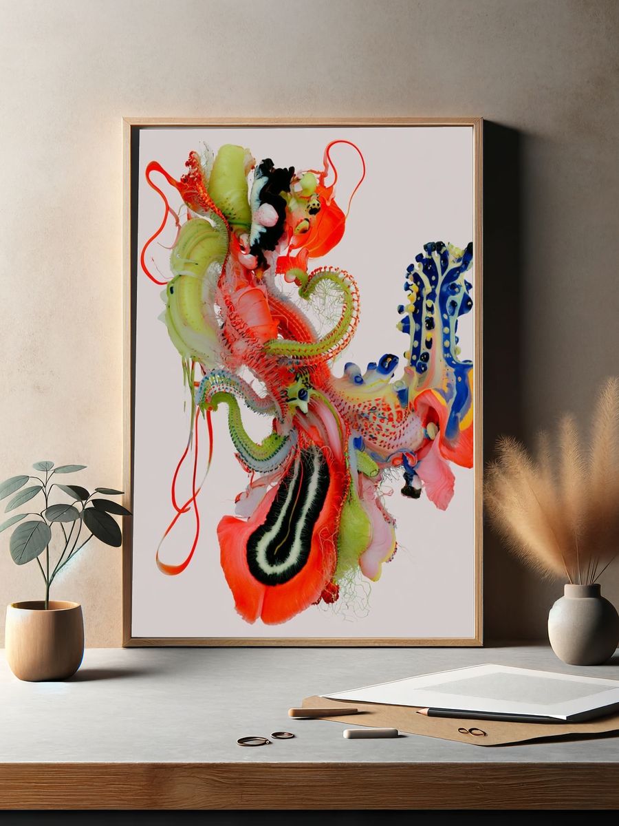 Chromatic Organic Abstract Poster. — room view 2