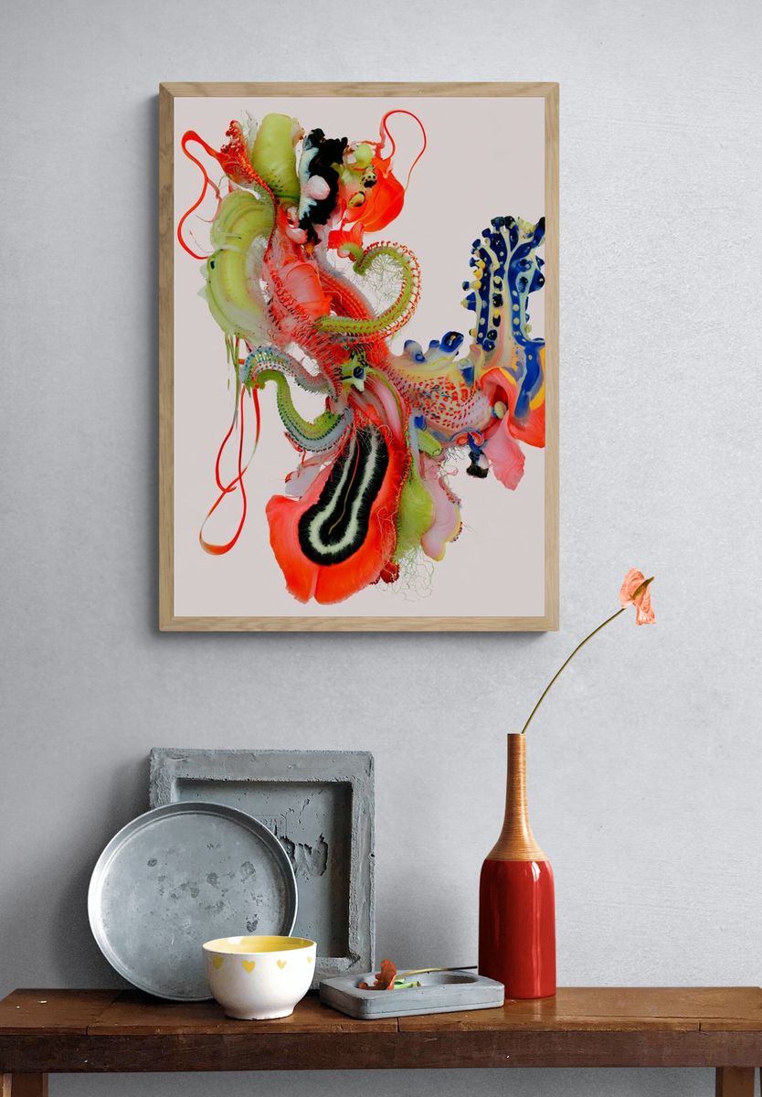Chromatic Organic Abstract Poster. — room view 3