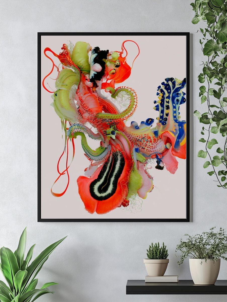 Chromatic Organic Abstract Poster. — room view 4