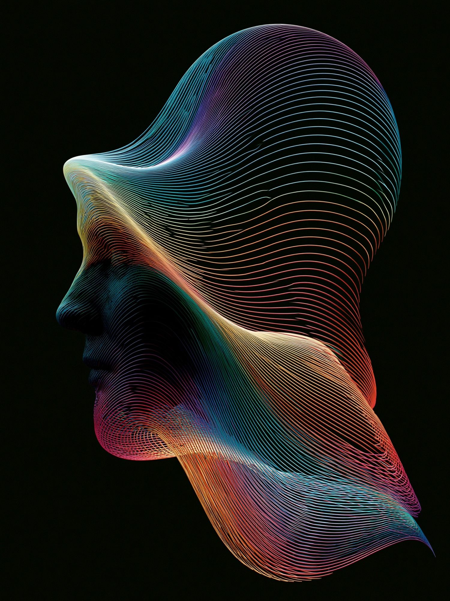 Chromatic Flow Abstract Poster. poster — abstract art