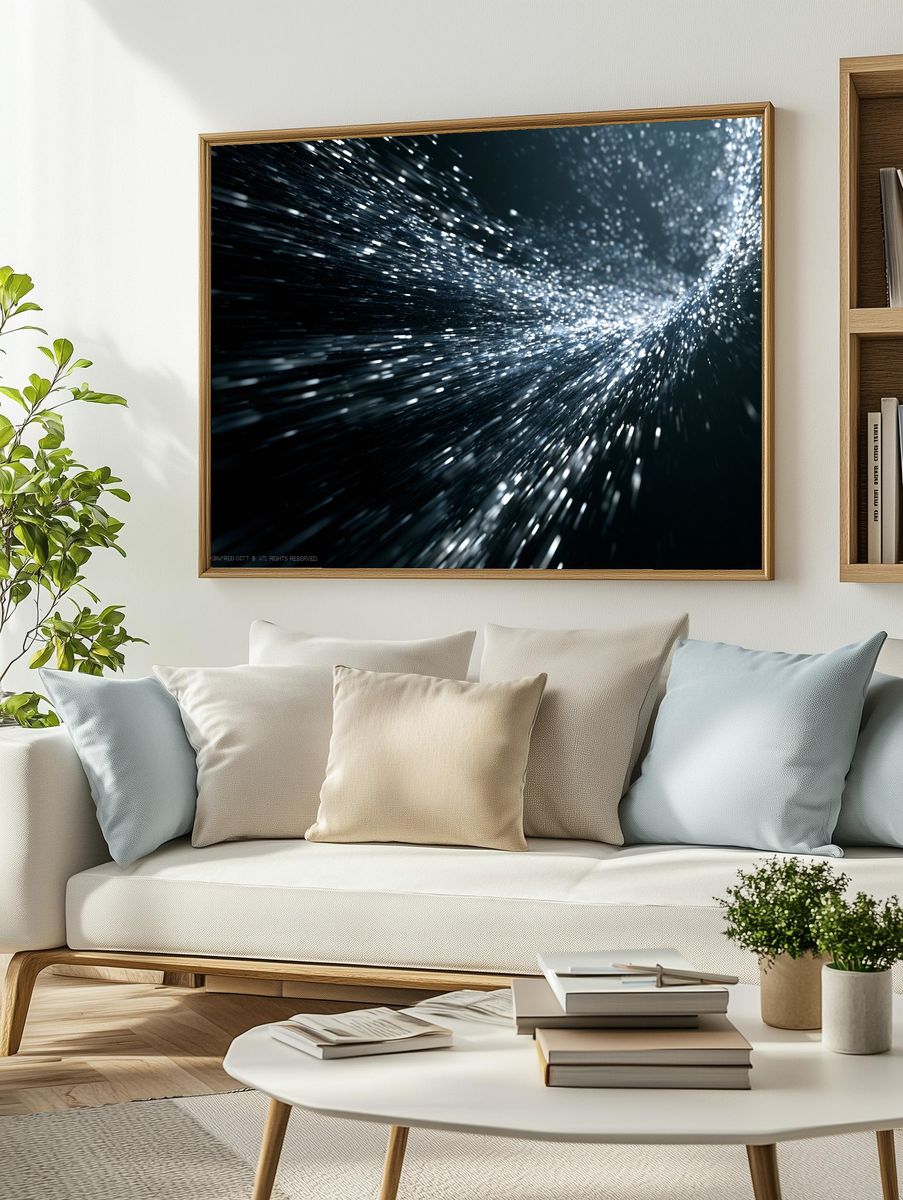 Starlight Motion Abstract Poster. — room view 2