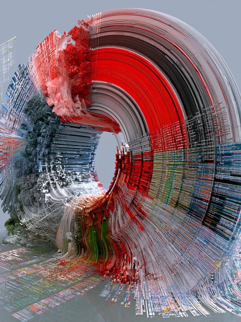 Chromatic Spiral Abstract Poster. poster detail