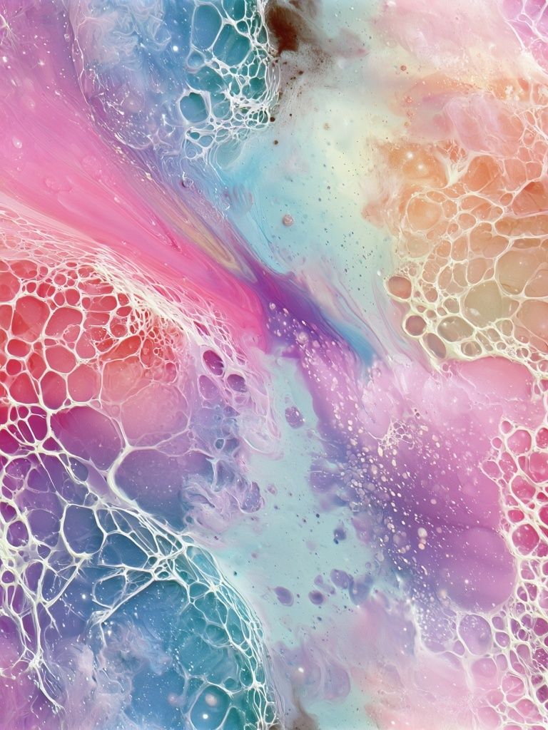 Pastel Fluid Abstract Poster. poster — abstract art