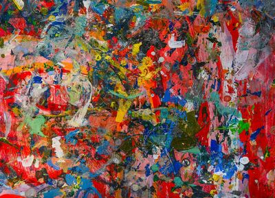Free bold abstract painting background. poster