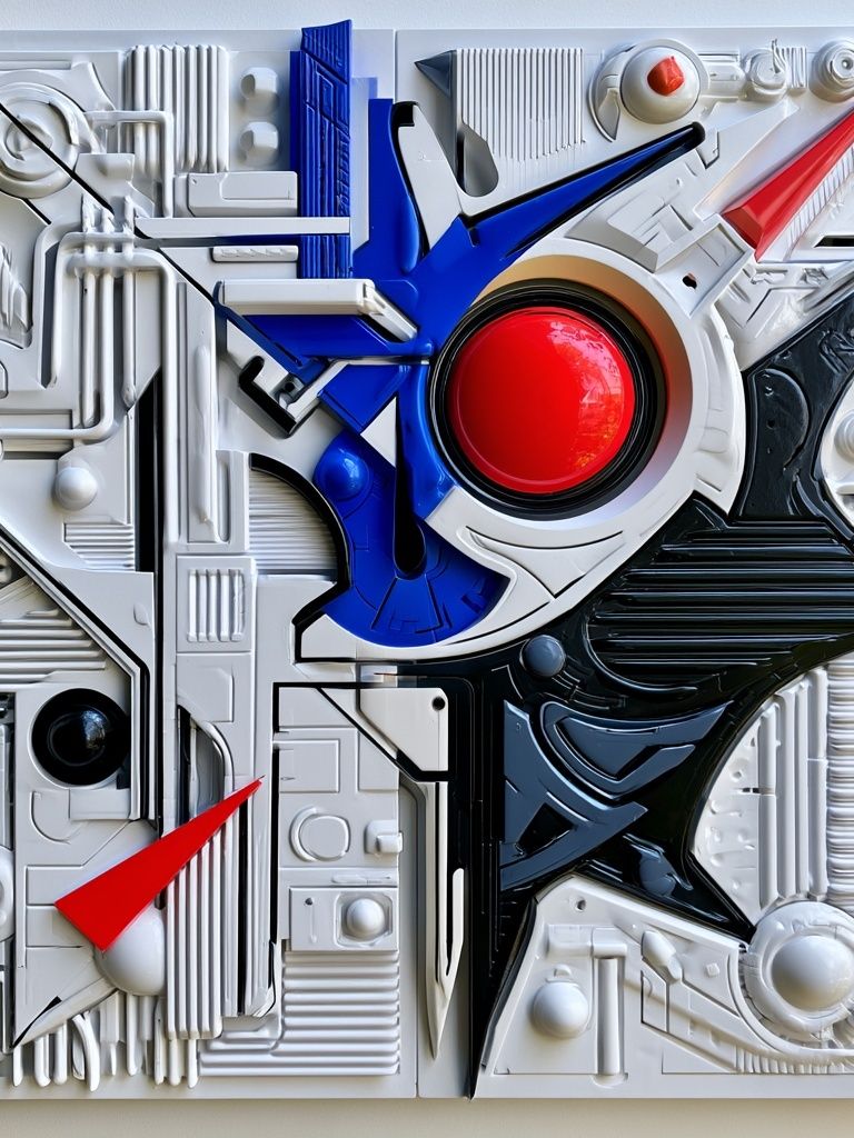 Geometric Futurist Abstract Poster. poster — abstract art
