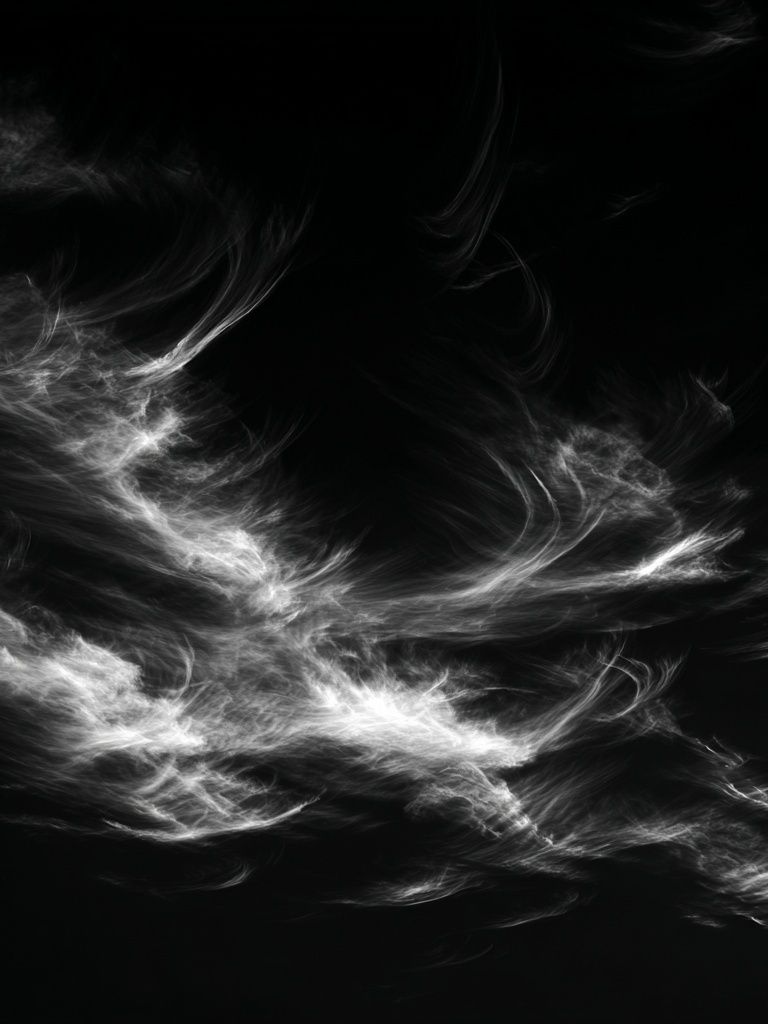 Monochrome Smoke Abstract Poster. poster — abstract art