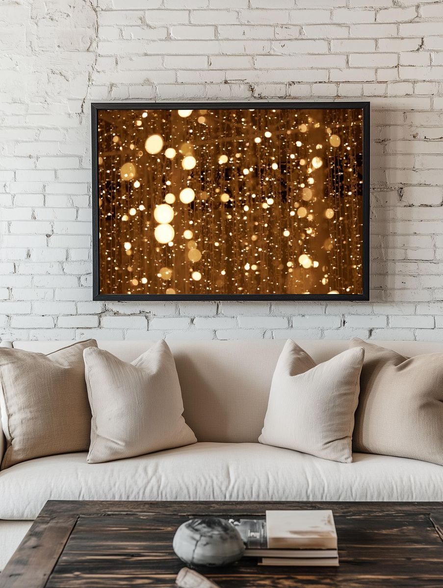 Gold glitter background, free public. room preview