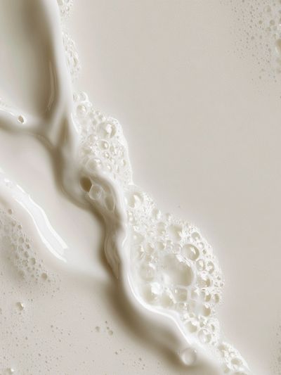 Cream Foam Abstract Print.