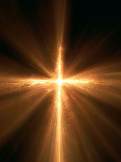 Golden Light Burst Abstract Poster. poster
