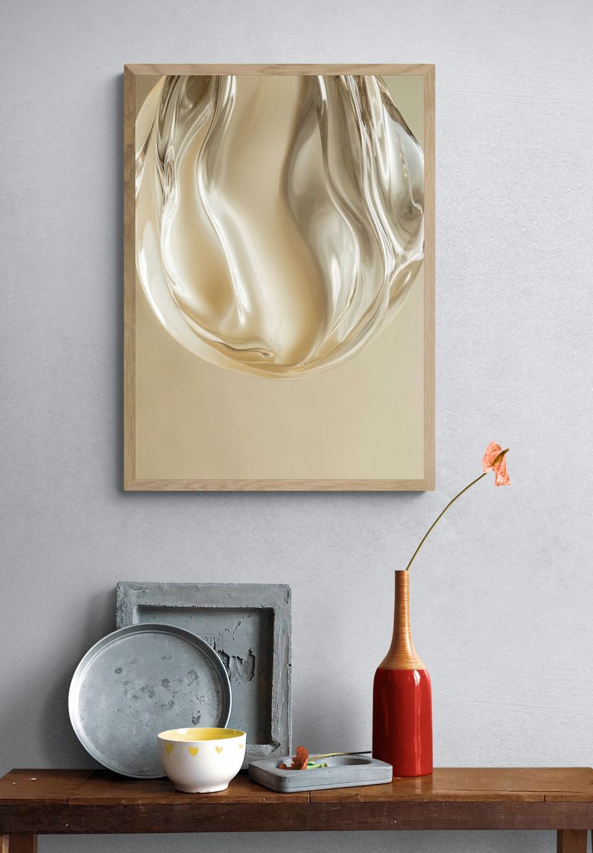 Glass Orb Abstract Poster. — room view 3