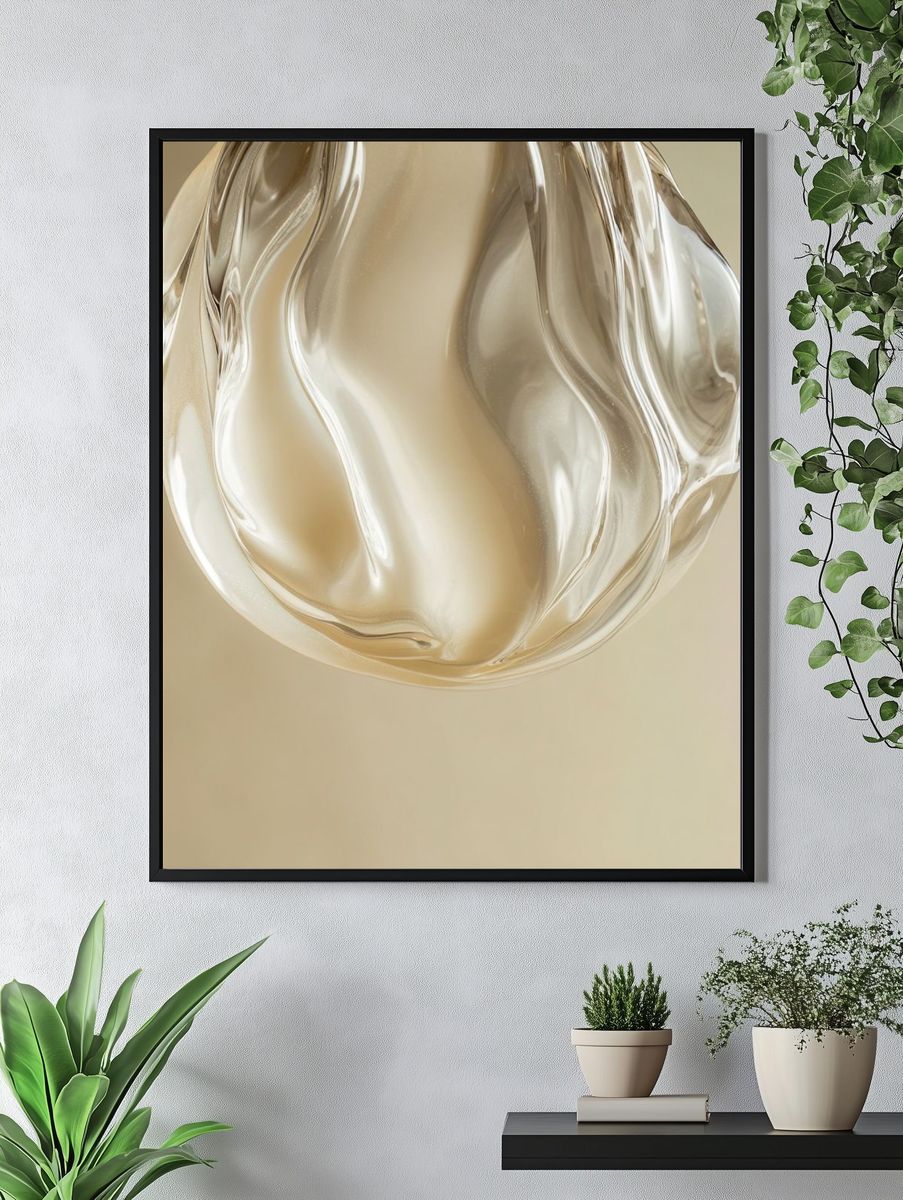 Glass Orb Abstract Poster. — room view 4