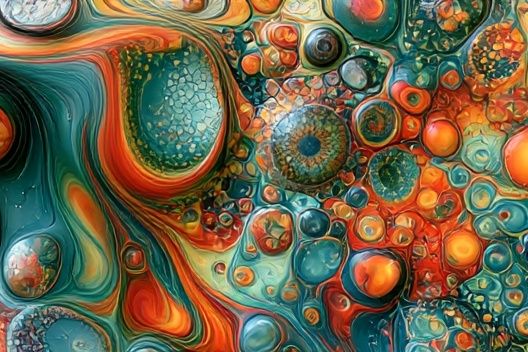 Organic Fluid Abstract Poster. poster — abstract art