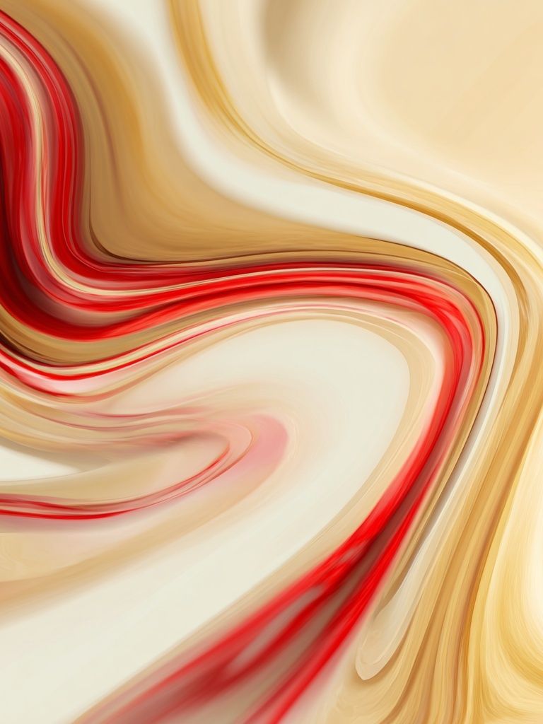 Crimson Flow Abstract Poster. poster — abstract art