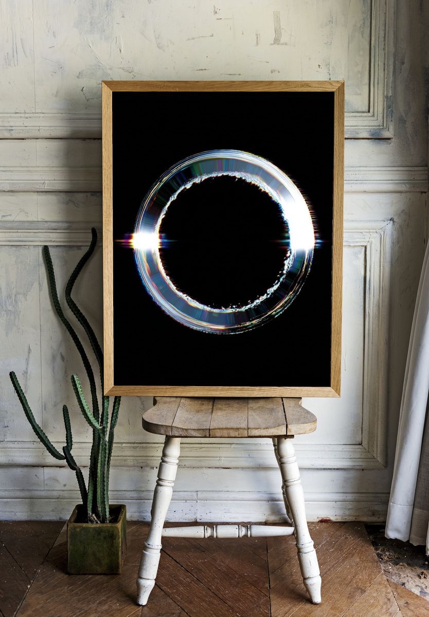 Chromatic Halo Abstract Poster. — room view 1