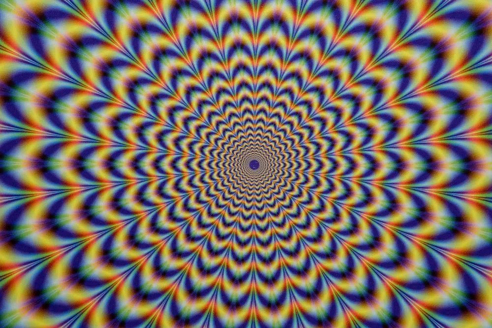 Illusion background. poster — abstract art