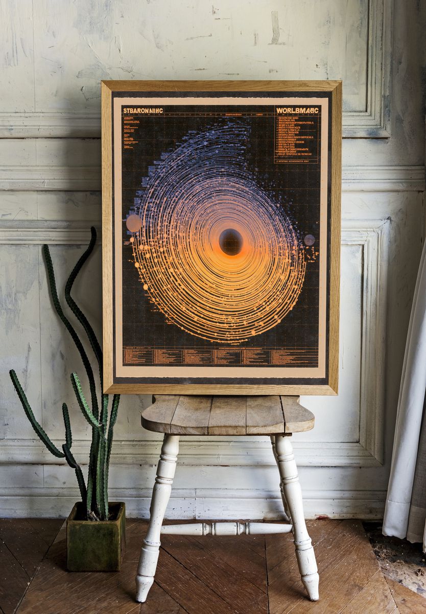 Solar Orbit Abstract Poster. — room view 1