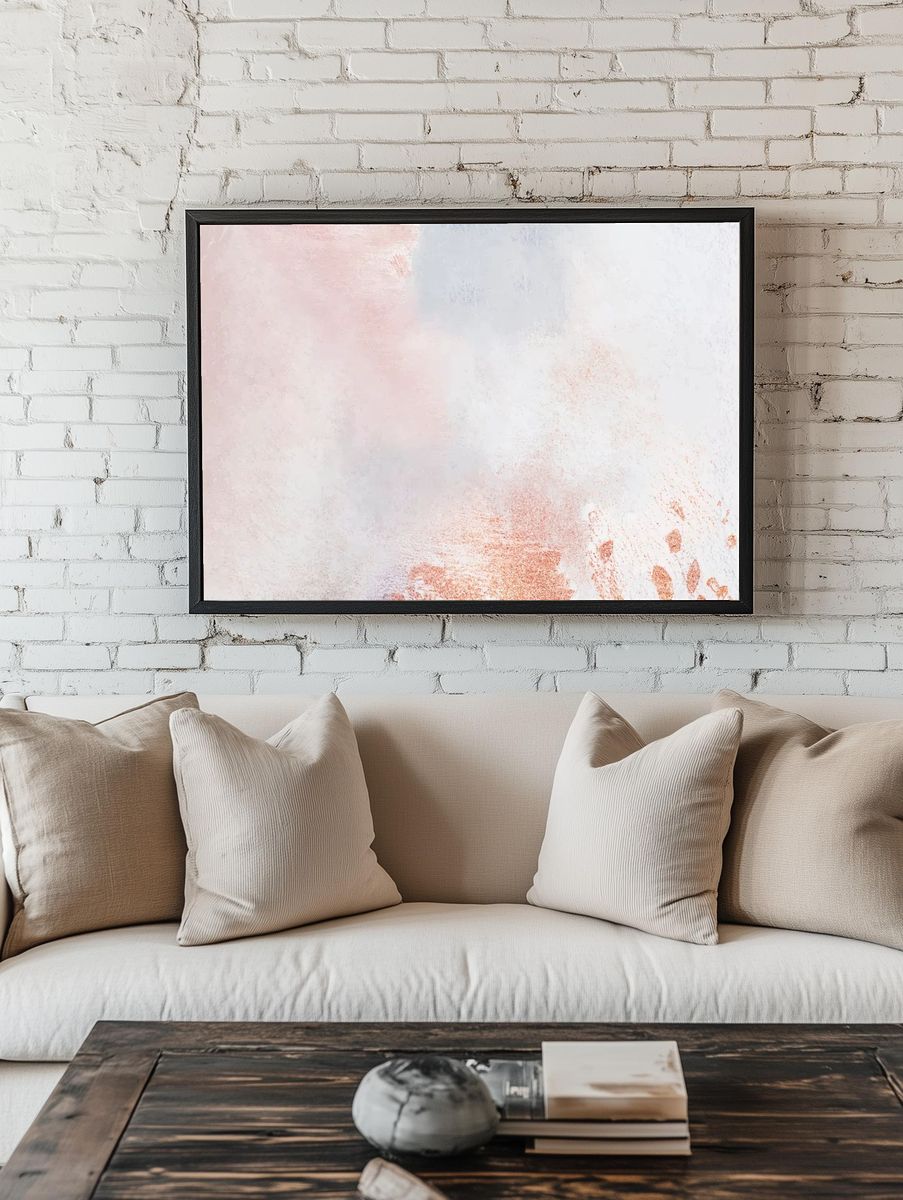 Abstract oil paint textured background. — room view 1