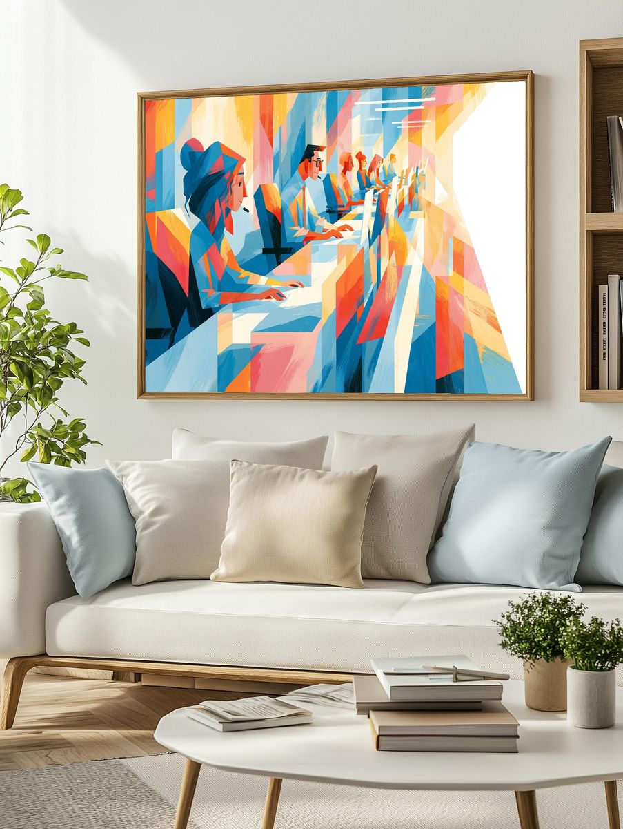 Office Team Abstract Poster. — room view 2